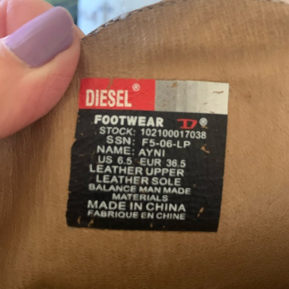 NOT MEEK/MILD🚫 Diesel Ayni High Heeled Leather Boots - Picture 10 of 11